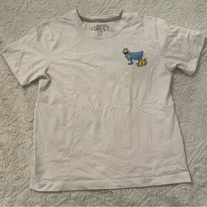 GOAT Money Bags Youth Large White Tshirt